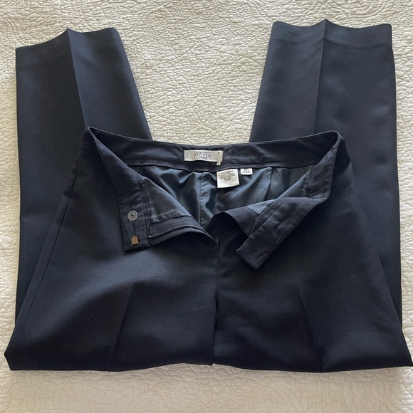 Kasper Navy Dress Pants - Petite Size 8 - Picture 4 of 5